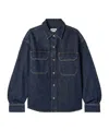 Agolde Gwen Slice Shirt In Blue