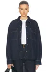 Agolde Gwen Slice Shirt In Rinse