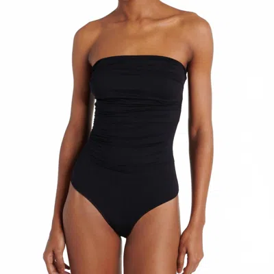 Agolde Gwyneth Strapless Bodysuit In Black