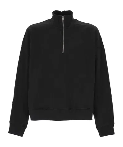 AGOLDE HIGH-NECK ZIP-UP SWEATSHIRT