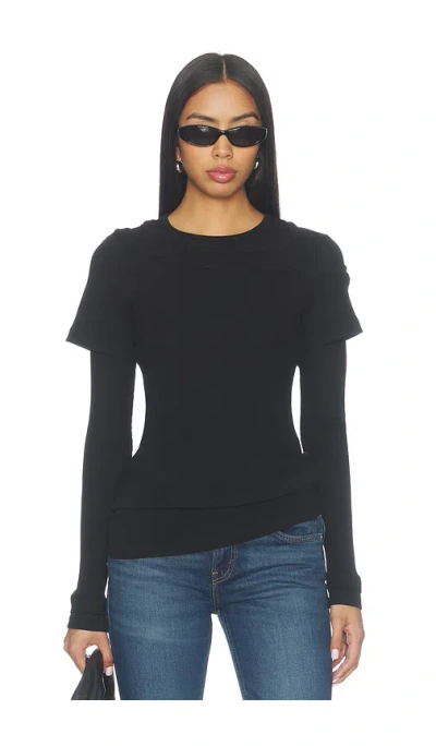 Agolde Harlon Top In Black