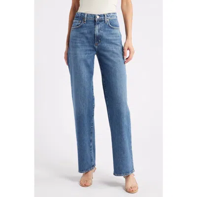 Agolde Harper Ankle Relaxed Straight Leg Jeans In Blue
