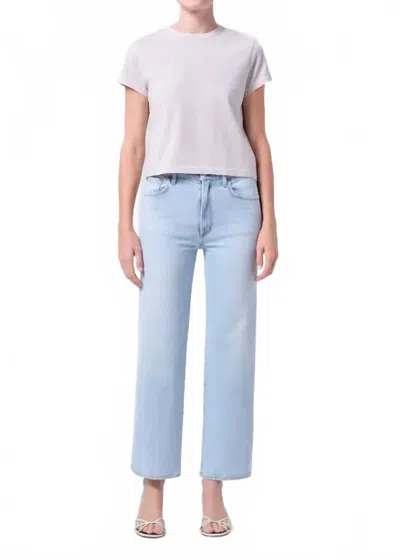 Agolde Harper Crop Jean In Flaunt (lt Pale Warm Ind) In Multi