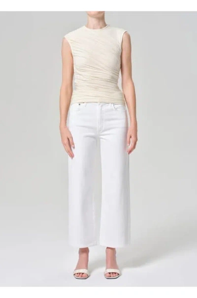 Agolde Harper Crop Jean In Sour Cream