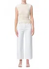 Agolde Harper Crop Jean In Sour Cream In White