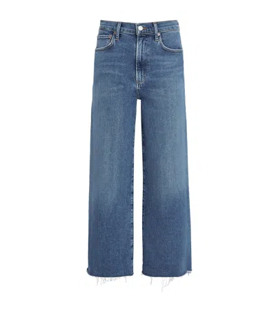 Agolde Harper Crop Jeans In Blue