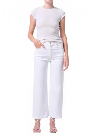 Agolde Harper Crop Jeans In White