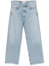 Agolde Kelly Denim Jeans With Belt Loops In Blue