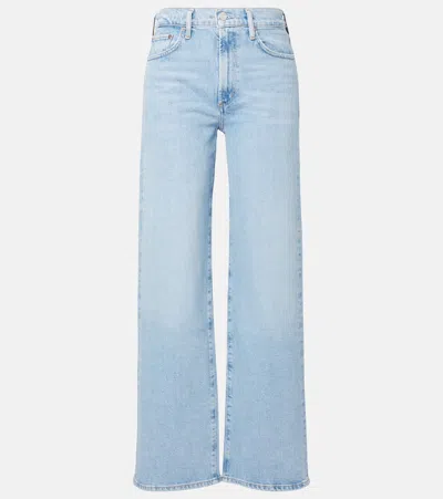 Agolde Harper High-rise Wide-leg Jeans In Blue