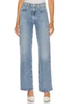 Agolde Riley Long High Rise Straight Jean In Quiver In Multi