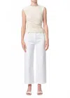 Agolde 90s Crop Mid Rise Loose Straight Jean In Element In White