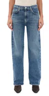 Agolde Mid Rise Kick Boot Jeans In Blue