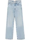Agolde Kelly Denim Jeans With Belt Loops In Blue