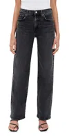 Agolde Lana Crop Mid Rise Vintage Straight Jean In Rhyme