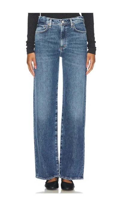 Agolde Harper Mid Rise Relaxed Straight In Multi