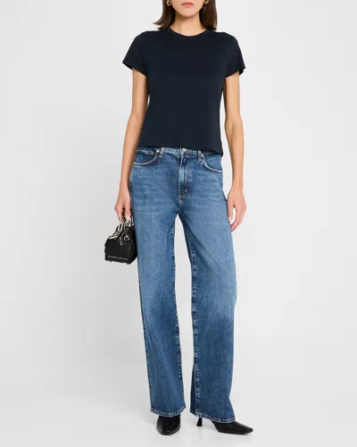 Agolde Harper High Waist Ankle Wide Leg Jeans In Fix