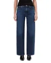 Agolde Harper Mid Rise Relaxed Straight Jeans In Echo In Blue