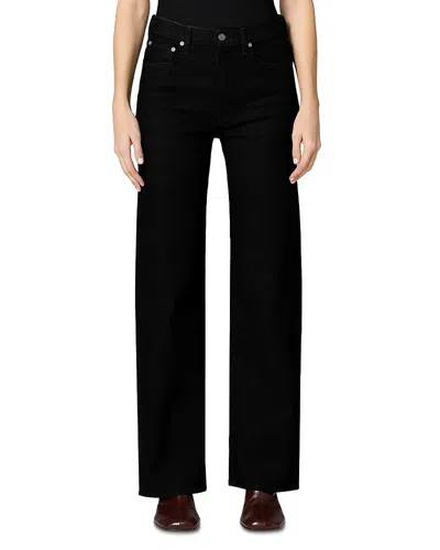Agolde Harper Mid Rise Relaxed Straight Jeans In Immersion In Black