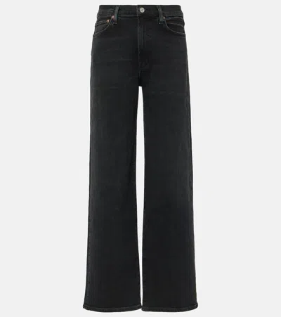 Agolde Mid-rise Straight-leg Jeans In Hush 