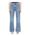 Agolde Harper Mid-rise Straight-leg Jeans In Blue