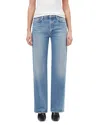Agolde Valen Straight Leg Jeans With Faded Wash In Forum