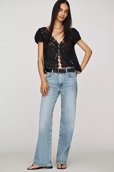 Agolde Harper Mid-rise Relaxed Jeans In Brown