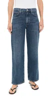 Agolde Harper Jeans Mid Rise Relaxed Straight Jeans Echo