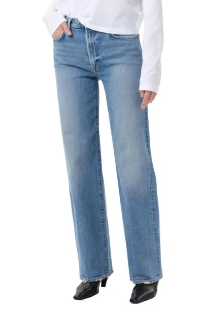 Agolde Harper Relaxed Straight Leg Jeans In Blue