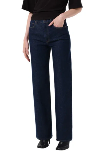 Agolde Harper Relaxed Straight Leg Jeans In Gray