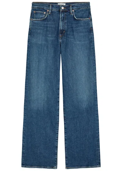 Agolde Harper Relaxed Straight-leg Jeans In Blue