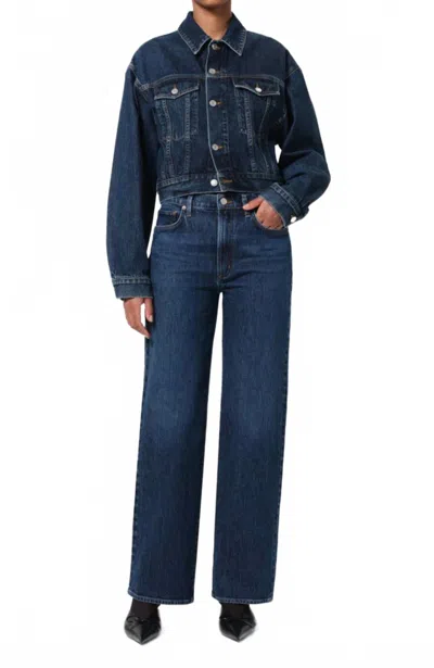 Agolde Harper Straight Jean In Echo In Blue