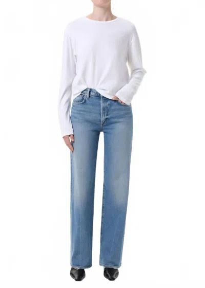 Agolde Harper Straight Jean In Forum In Multi