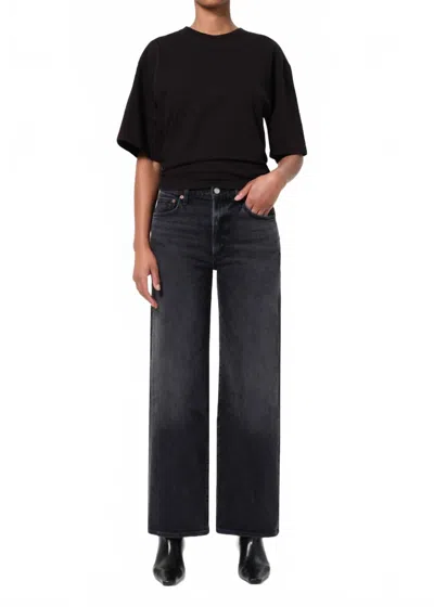 Agolde Harper Straight Jean In Radius In Black