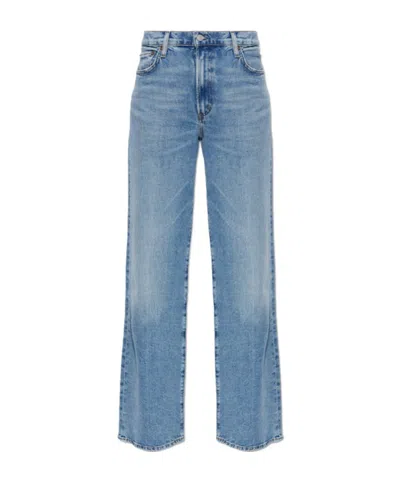 Agolde Harper Straight Jean (weightless Stretch) In Blue