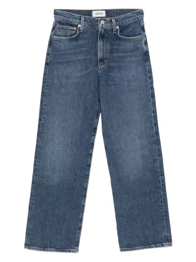 Agolde Gerade Harper Jeans In Blue