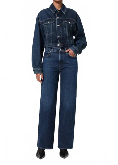 Agolde Harper Straight Jeans In Echo In Blue