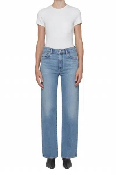 Agolde Harper Straight Jeans In Flash In Blue