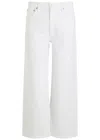 Agolde Low Curve Barrel-leg Jeans In White