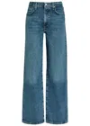 Agolde Wilder Mid-rise Straight-leg Jeans In Blue