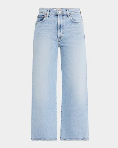 Agolde Harper Wide-leg Crop Jeans In Formula