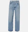 Agolde Henson Mid Rise Baggy Jeans In Blau
