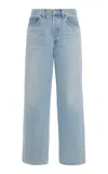 Agolde Henson Rigid Low-rise Wide-leg Jeans In Blue