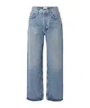 Agolde Low Slung Puddle Straight Leg Jeans In Blue