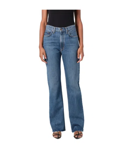 AGOLDE AGOLDE LEENA FRAYED HEM JEANS