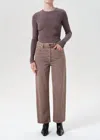 Agolde High-rise Ren Jean In Ceramic In Brown