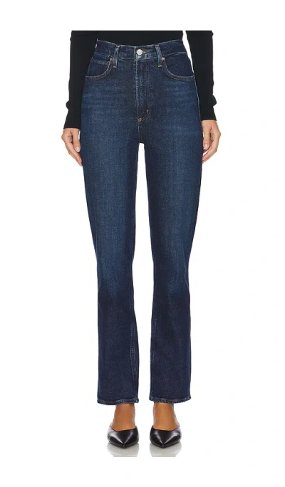Agolde High Rise Stovepipe Jeans In Blue