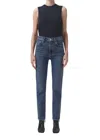 Agolde High Rise Stovepipe Jeans In Captivate In Multi