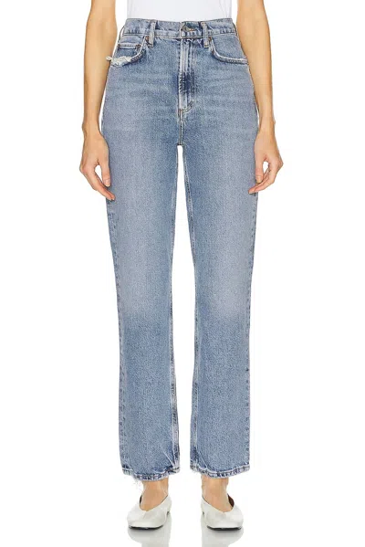 Agolde High Rise Stovepipe Jeans In Quiver