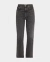 Agolde High-rise Stovepipe Jeans In Metal