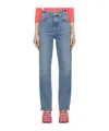 Agolde High-rise Straight-leg Jeans In Blue